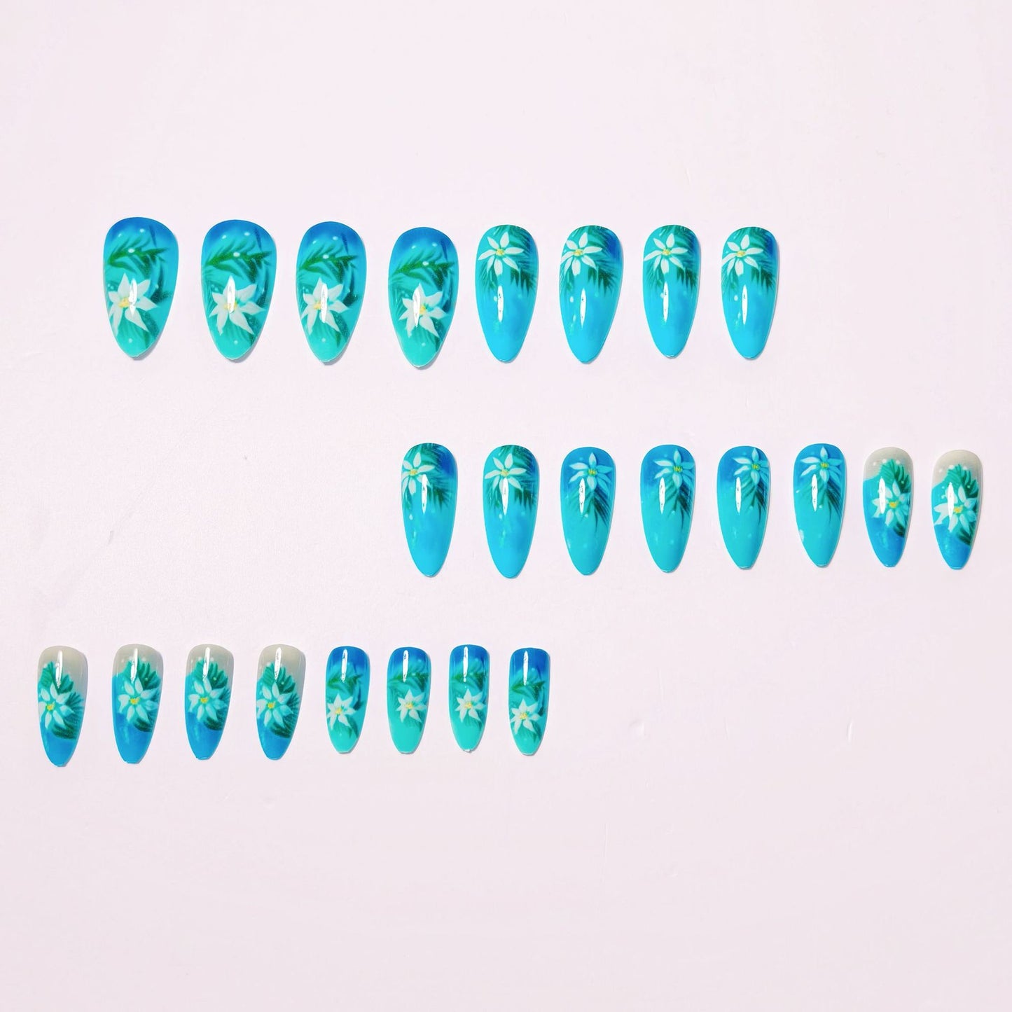 Tropical Floral Nail Art Acalora