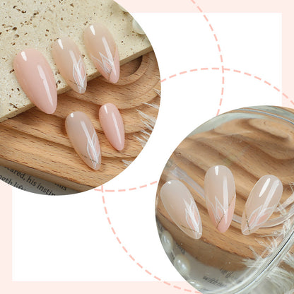 Elegant Floral Inspired Press-On Nail Set Acalora