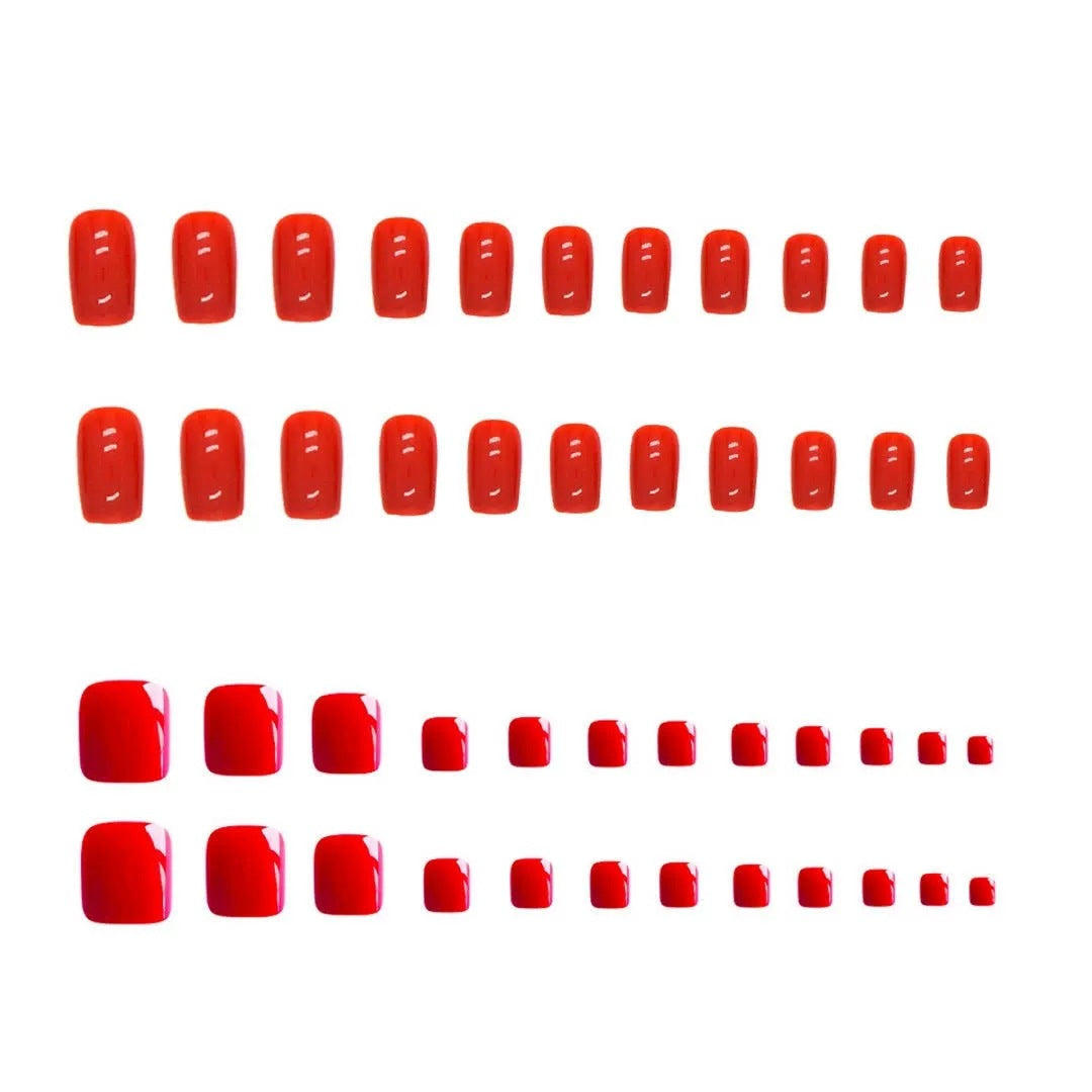 Glossy Press-On Nail Set Acalora