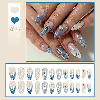 Nail art set with glamorous 3D decorations and elegant accents Acalora