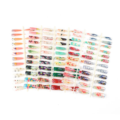 Artificial nails with floral patterns Acalora