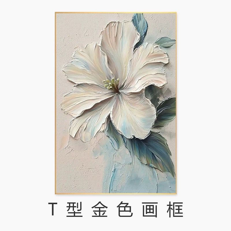 Textured Floral Canvas Wall Decor