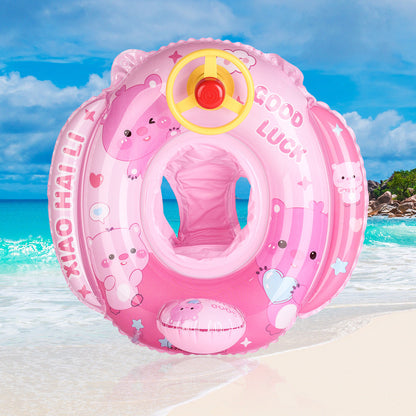Women's Inflatable Swim Ring with Safety Control Karnz
