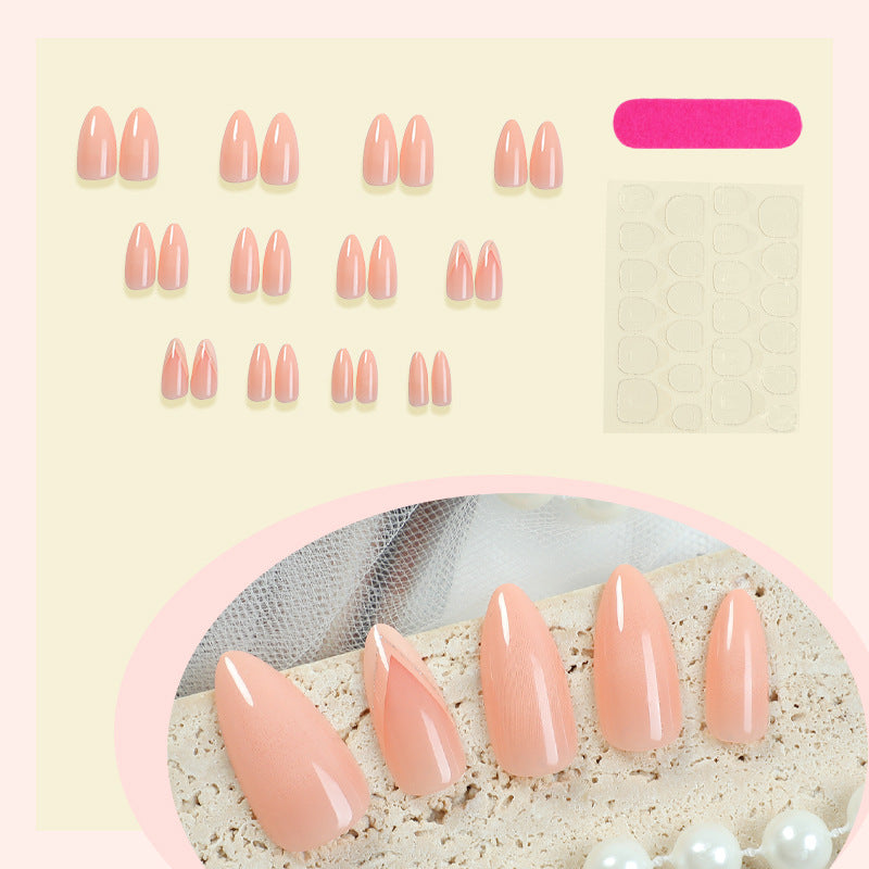 Elegant Stiletto Press-On Nail Set with Dazzling Gem Accents Acalora