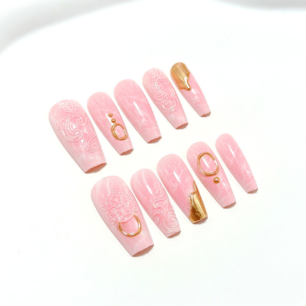 Artificial nails with elegant decorations Acalora