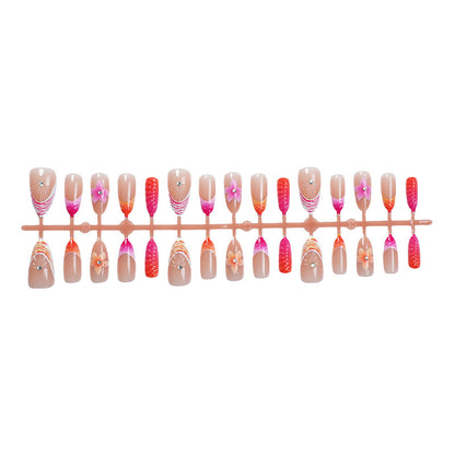 Floral Embellished Press-On Nail Set Acalora 1788495993