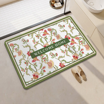 Geometric Patterned Bath Rug Acalora