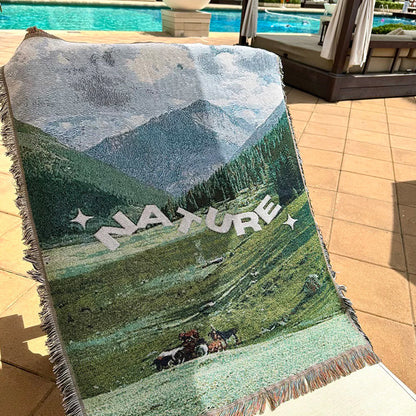 Scenic Landscape Throw Blanket