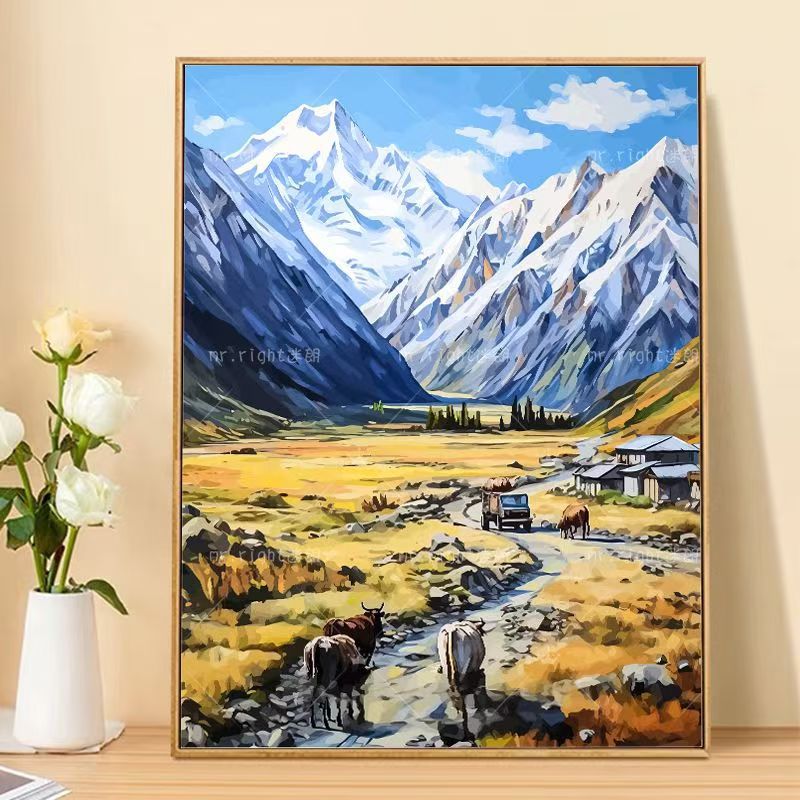 Mountain Landscape Canvas Art Print