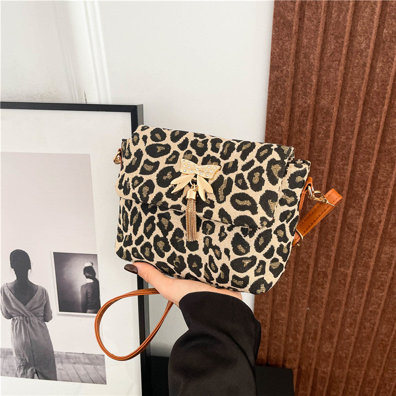 Chic Leopard Print Crossbody Bag Acalora