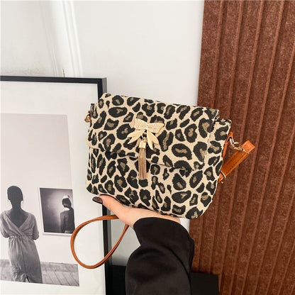 Chic Leopard Print Crossbody Bag Acalora