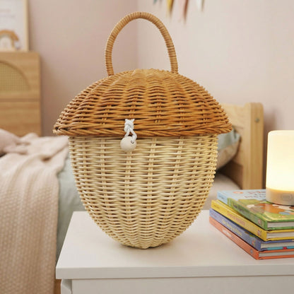 Storage basket with lid Acalora
