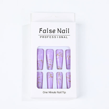 Artificial nails in elegant geometric design Acalora