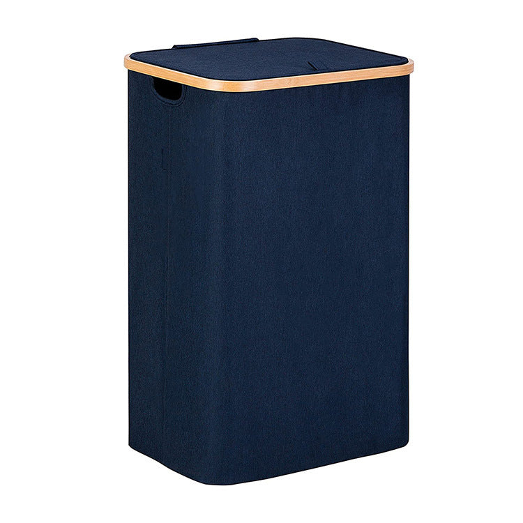 High-quality laundry basket with bamboo lid Acalora