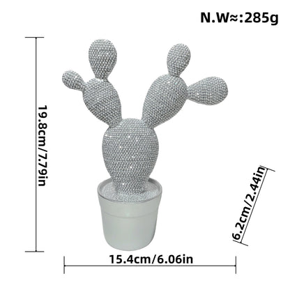 Glittering Cactus Decorative Figure Acalora