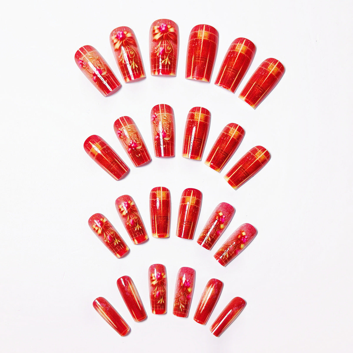 Artistic Floral Nail Art Design Acalora