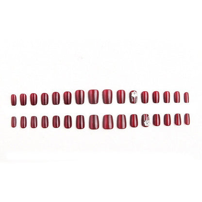 Artificial nail set with sparkling accents and glamorous design Acalora