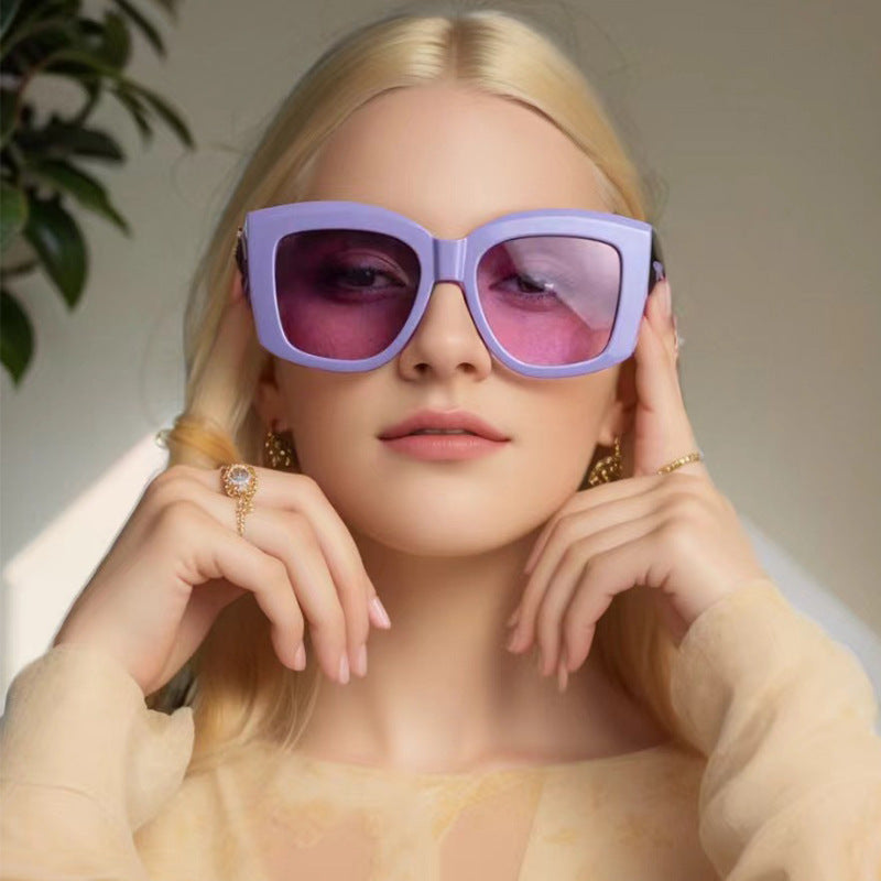 Women's Oversized Sunglasses with Creative Design and High-Quality UV Protection Bowlift