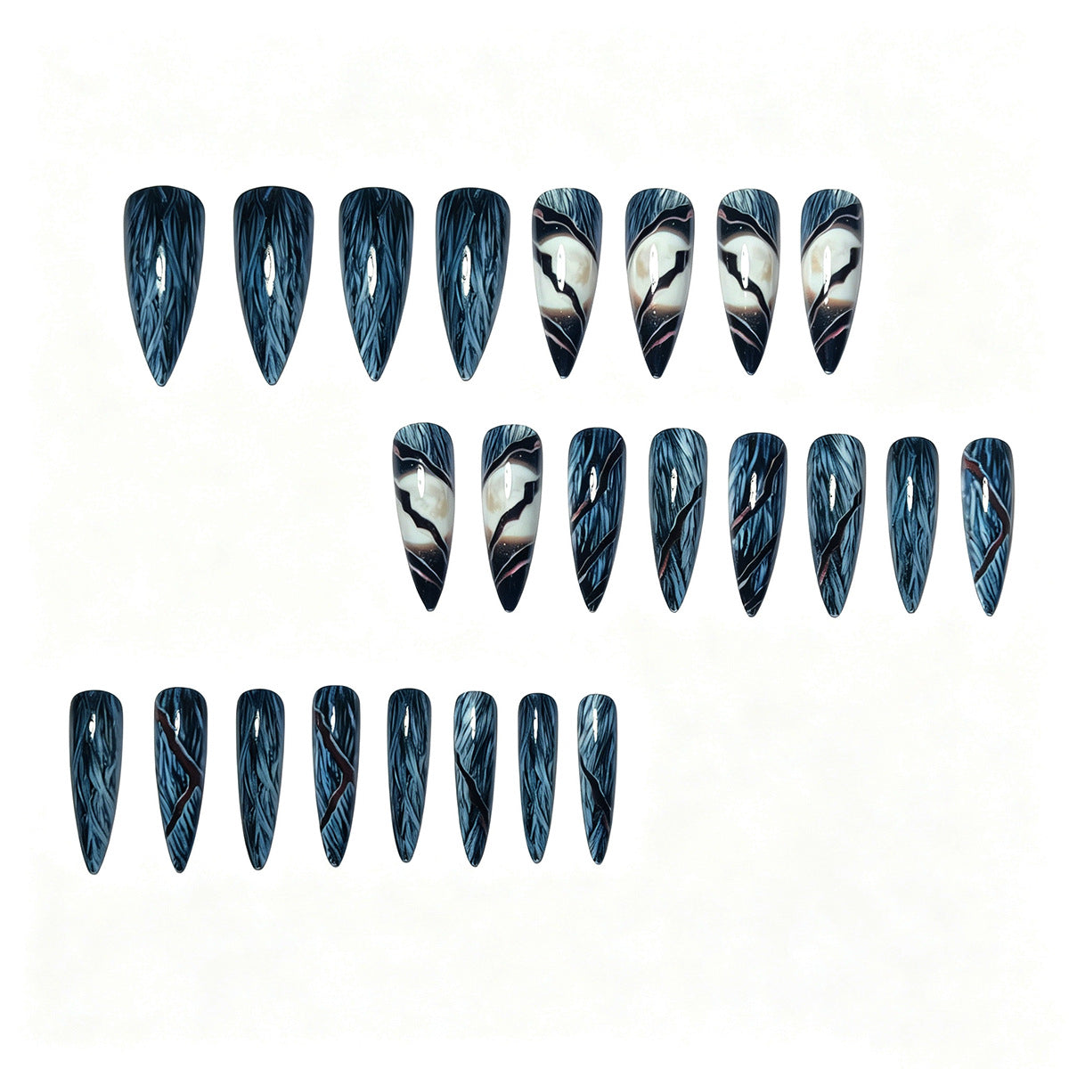 Artistic Stiletto Nail Art Acalora