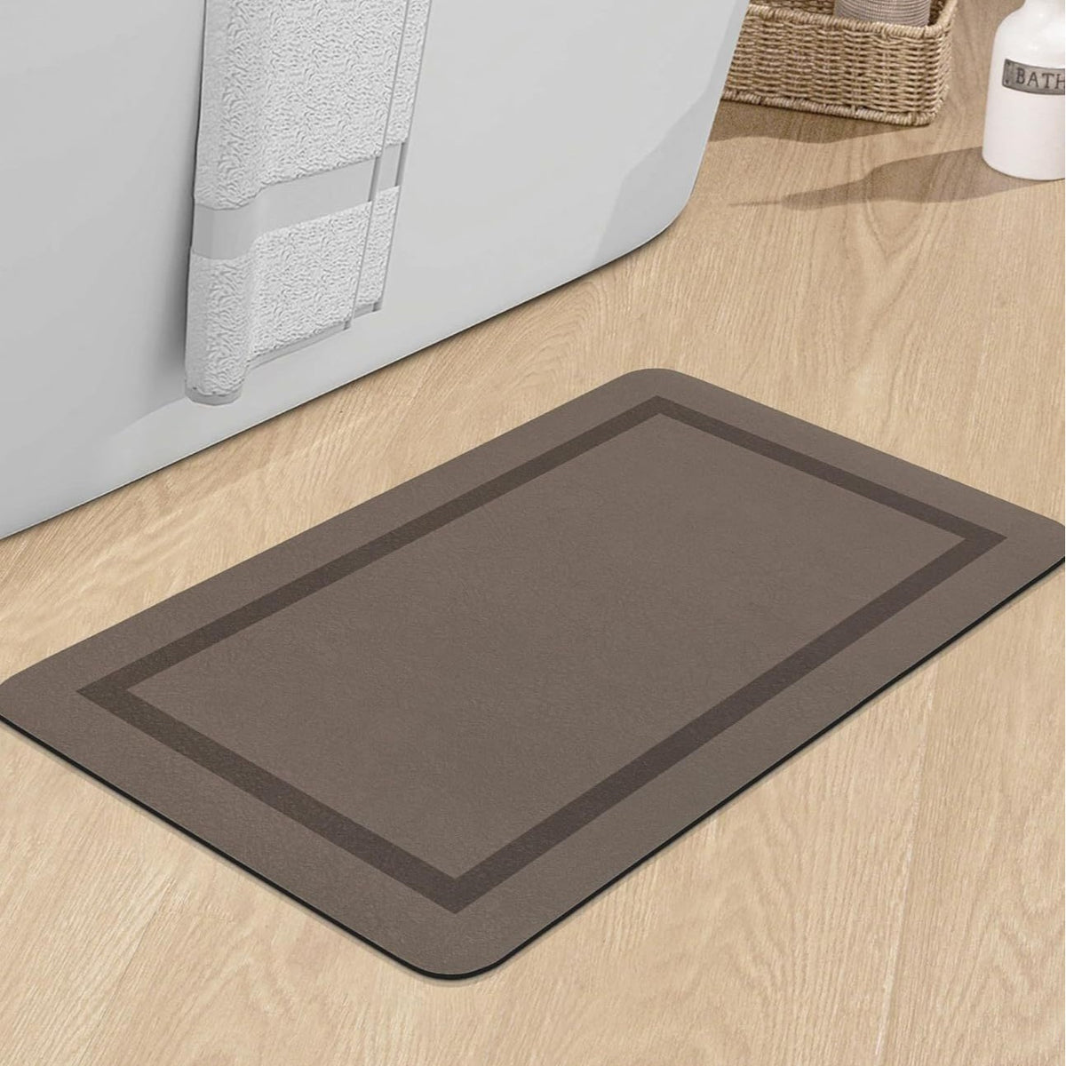 Soft Textured Bath Rug Acalora
