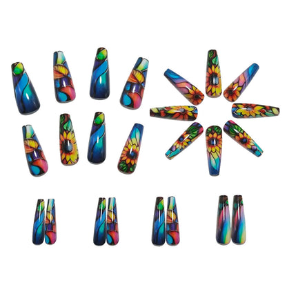 Artificial nails with floral design Acalora