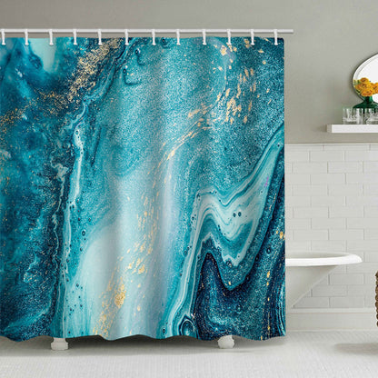 Abstract Marble Design Shower Curtain