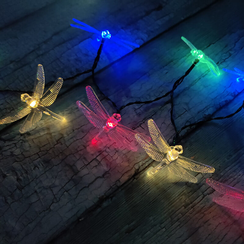 BowLift | Outdoor Solar Dragonfly Waterproof LED Lights Festival Party Decoration String Lights