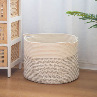 Modern storage basket with handles Acalora