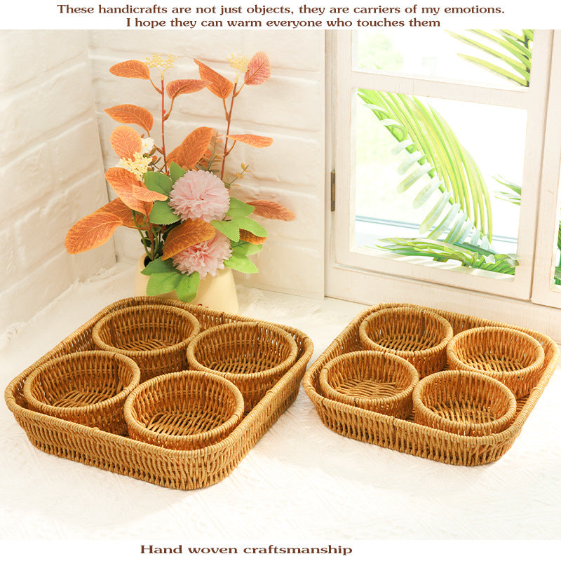 Multi-Function Woven Storage Basket Set Acalora