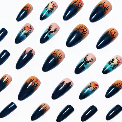Festive Winter-Themed Nail Art Acalora