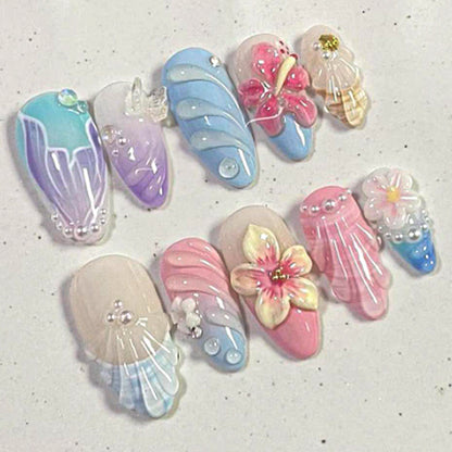 Artistic Decorative Press-On Nails Acalora