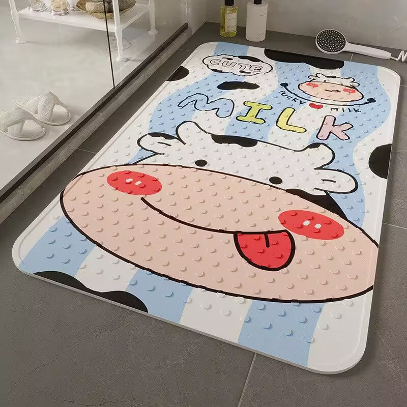 Cartoon-Themed Bath Mat