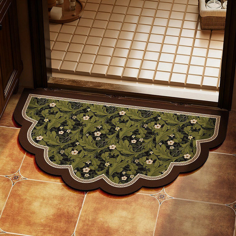 Decorative Floral Patterned Door Mat