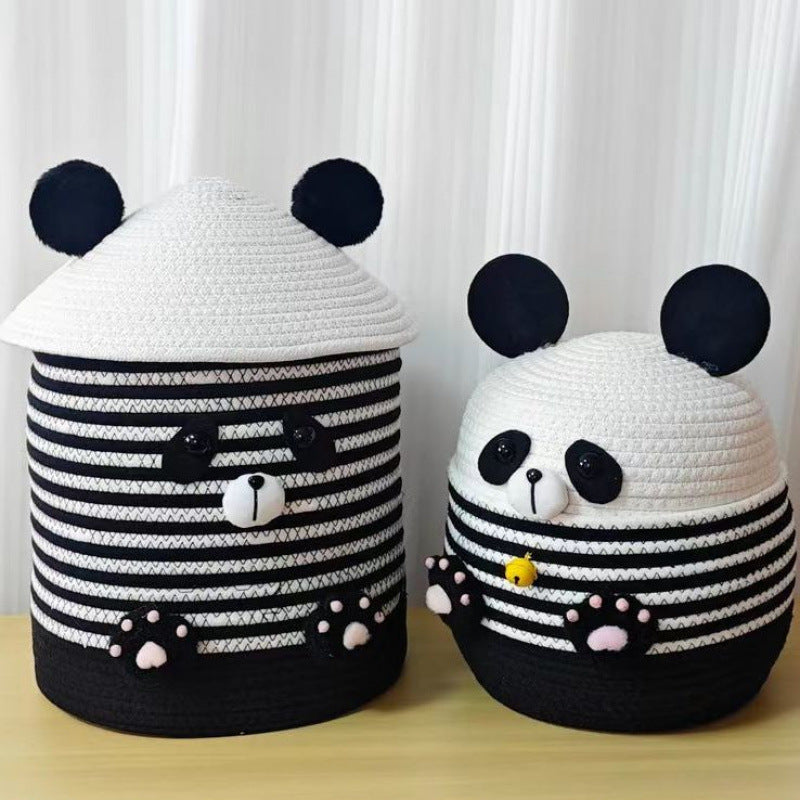 Funny Seat Pouf in Panda Design Acalora