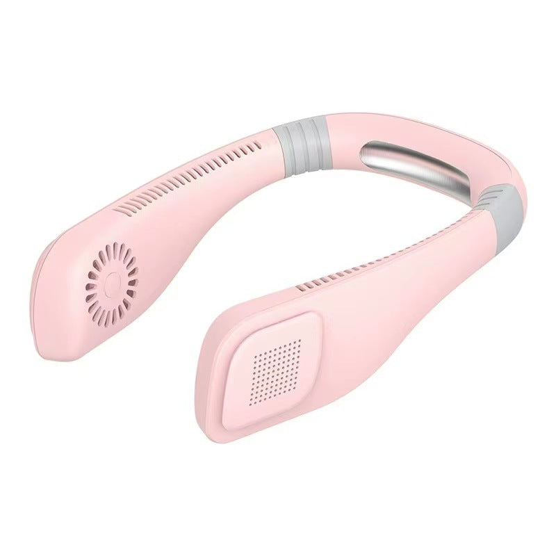 Unisex Portable Neck Fan with Bluetooth Speaker Bowlift