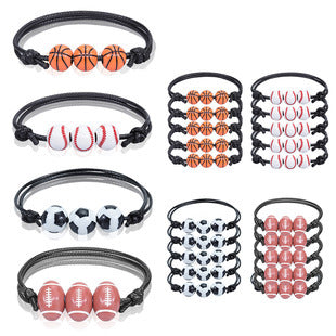Sporty Baseball Themed Bracelet Acalora