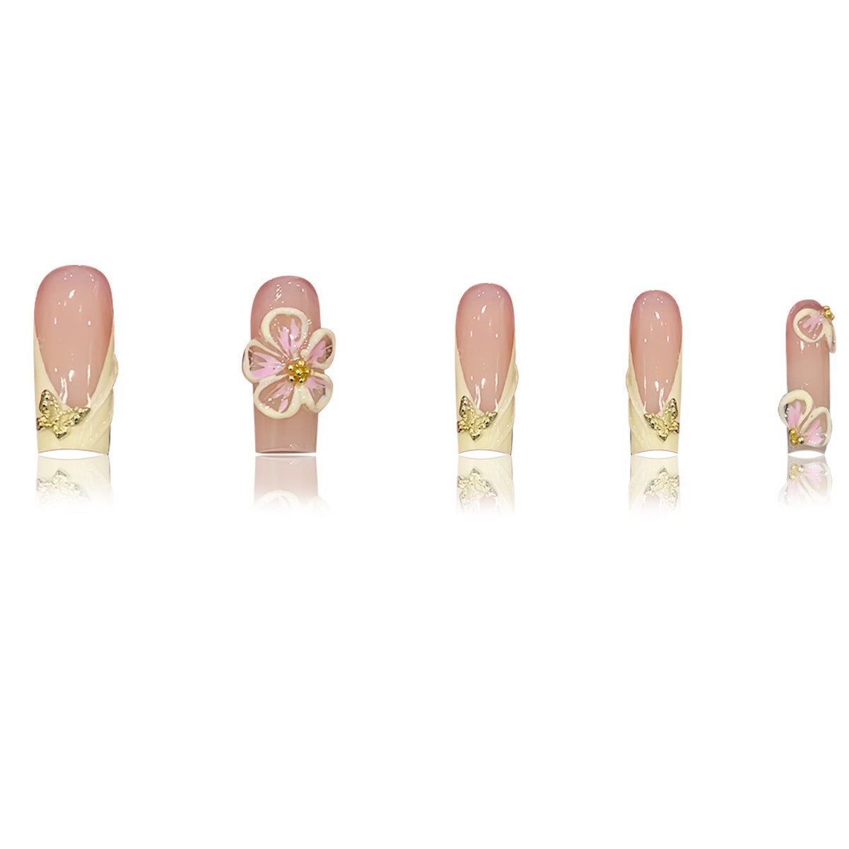 Artistic 3D Floral Nail Art Design Acalora