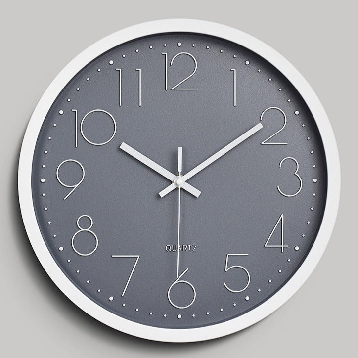BowLift | Simple Design 3D Silent Classroom Wall Clock 30 cm