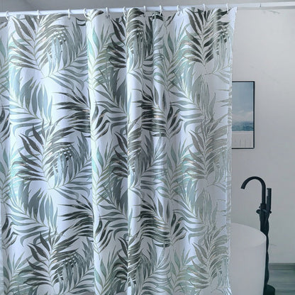 Tropical Leaf Design Shower Curtain
