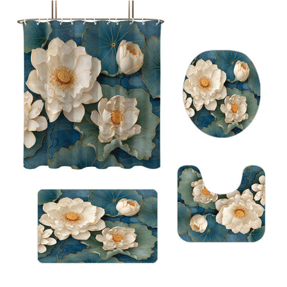 High-Definition Leopard-Themed Four-Piece Bathroom Set