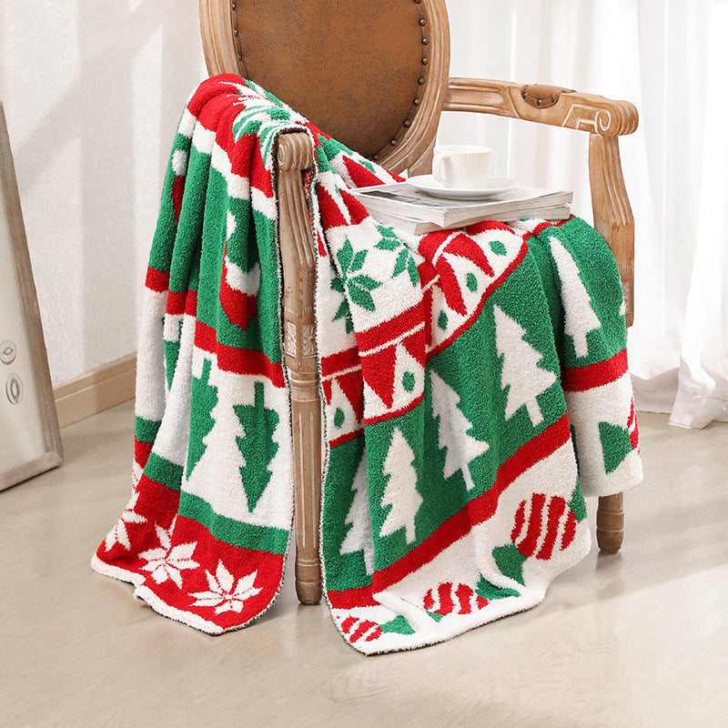 Festive Cozy Throw Blanket