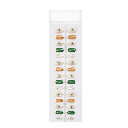 Elegant Floral Design Press-On Nails Acalora