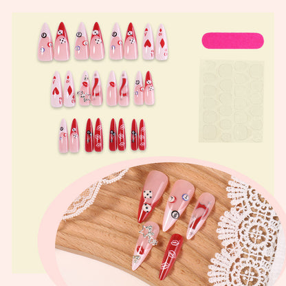 Whimsical Holiday Themed Press-On Nail Set Acalora