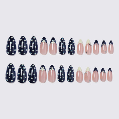 Creative Polka Dot Press-On Nails Set Acalora
