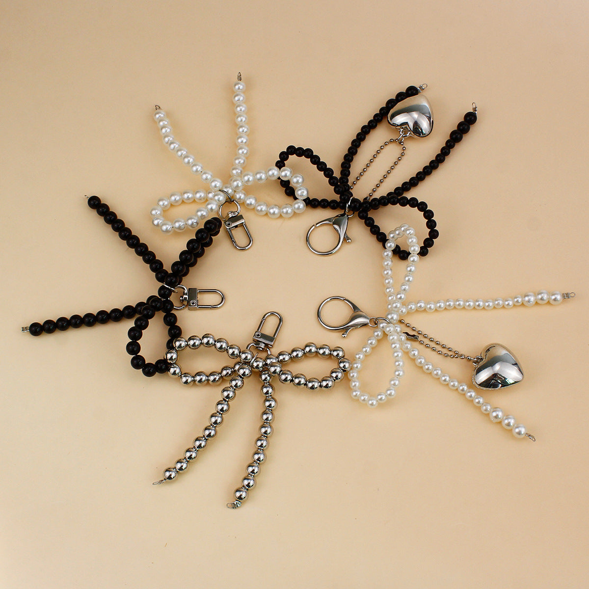 Elegant Pearl Bow Brooch Acalora