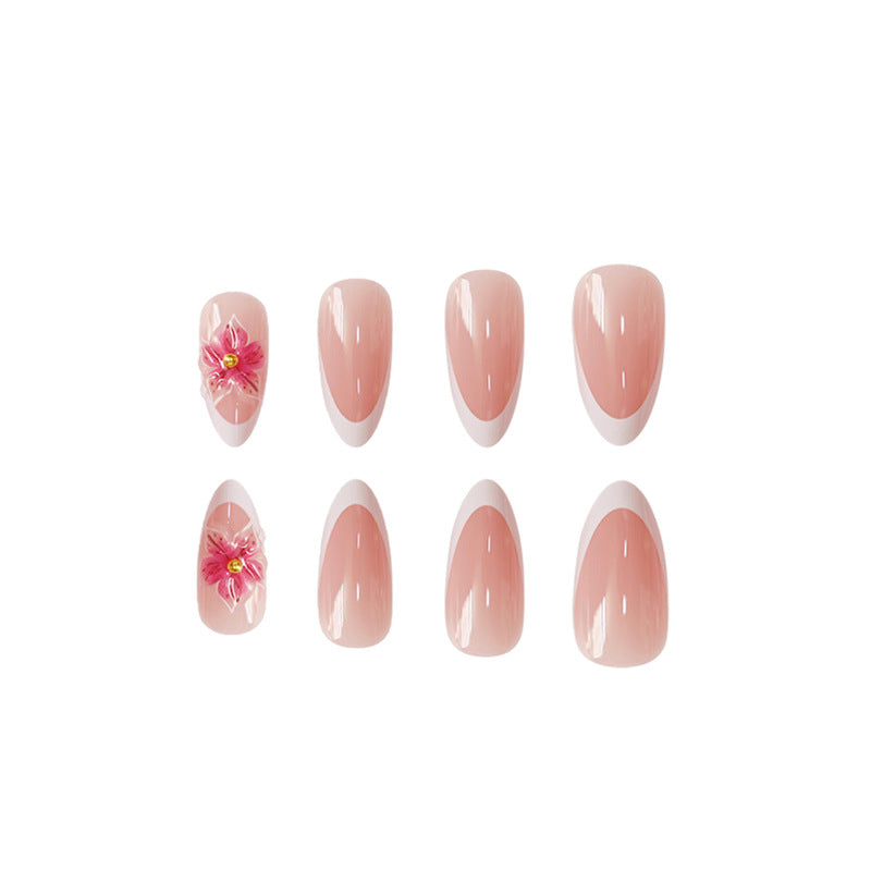 Elegant Floral Press-On Nails Acalora