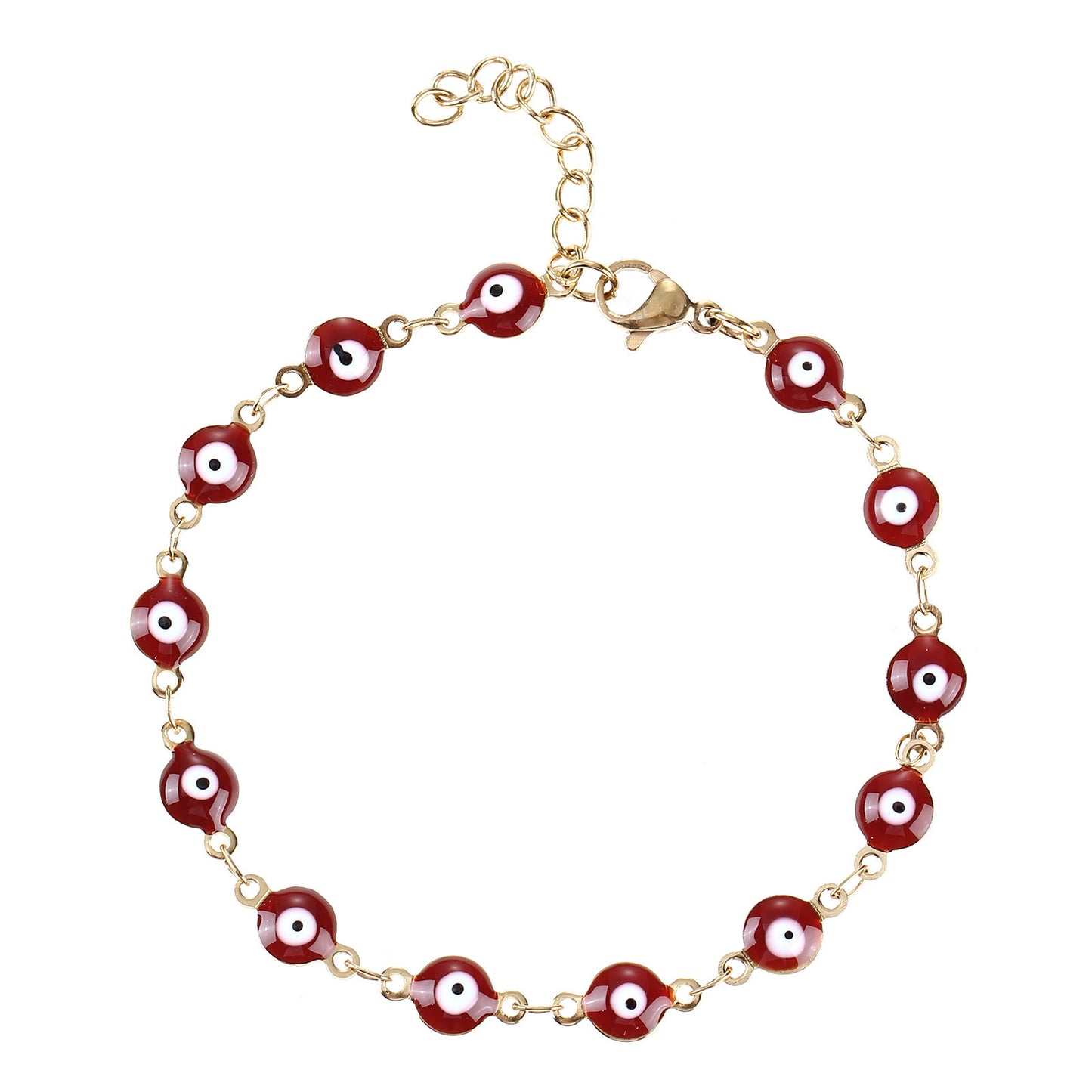 Colorful Evil Eye Charm Bracelet Acalora
