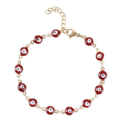 Colorful Evil Eye Charm Bracelet Acalora