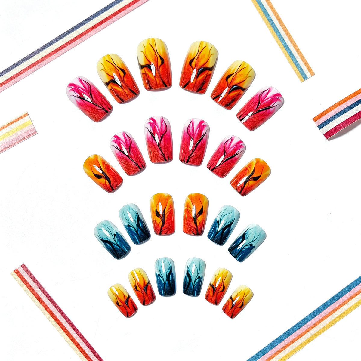 Autumn Leaf-Inspired Nail Art Design Acalora