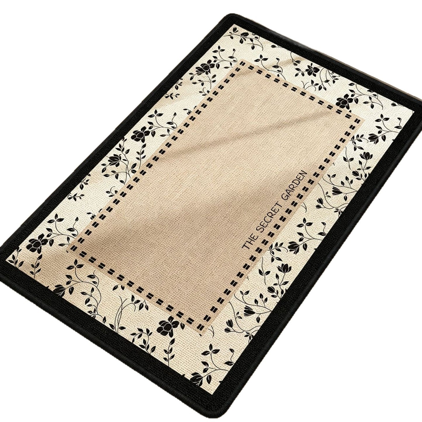 Elegant Floral Bathroom Mat